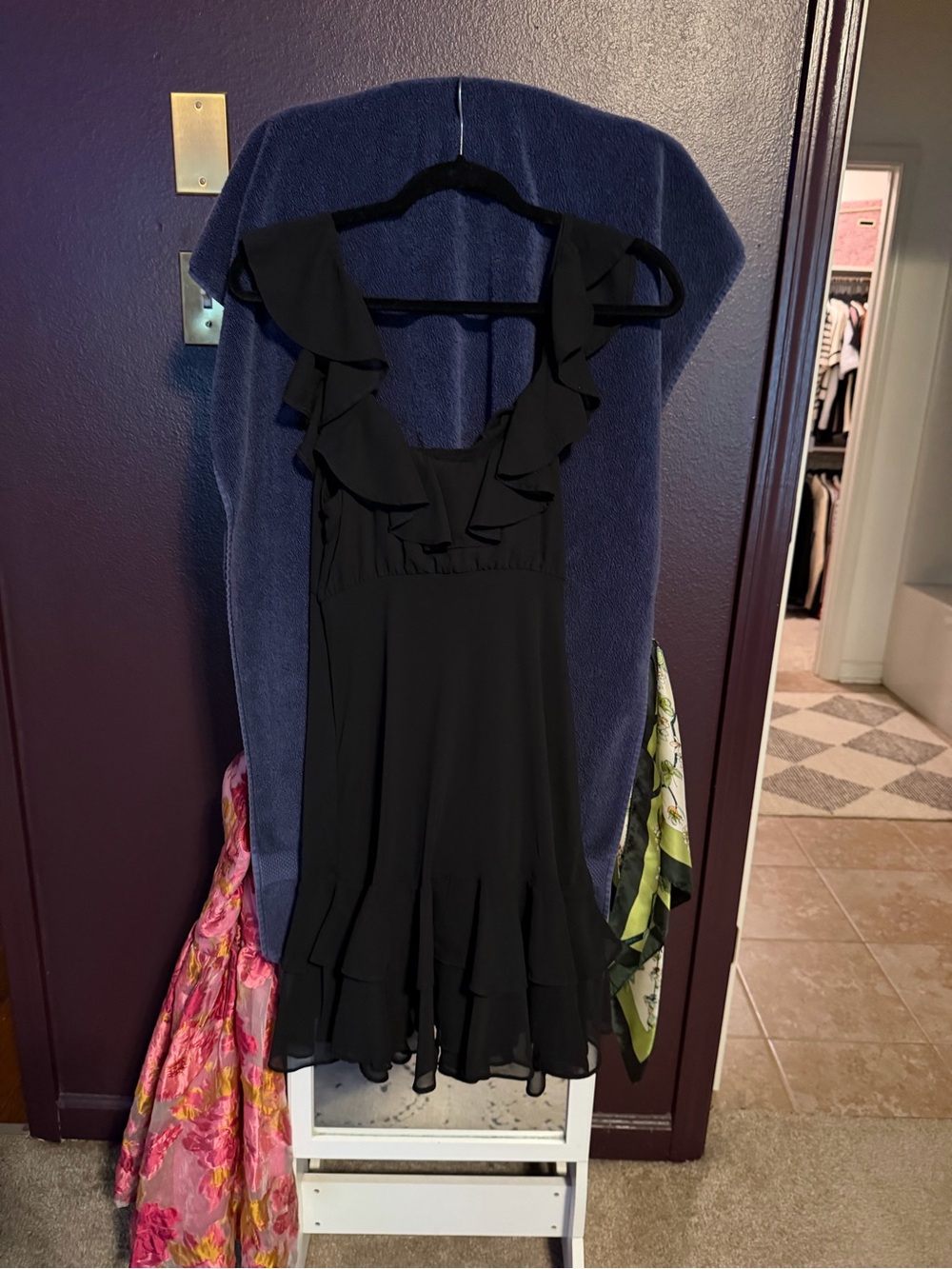 Black Ruffle Dress - Picture 2 of 2